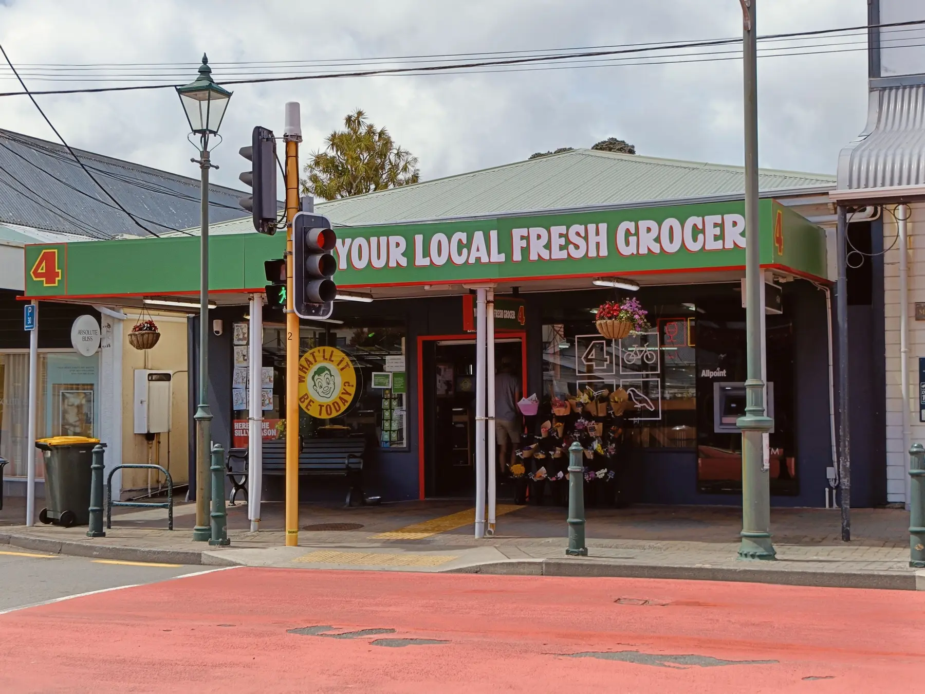 Your Local Fresh Grocer — a classic NZ main-street shopfront